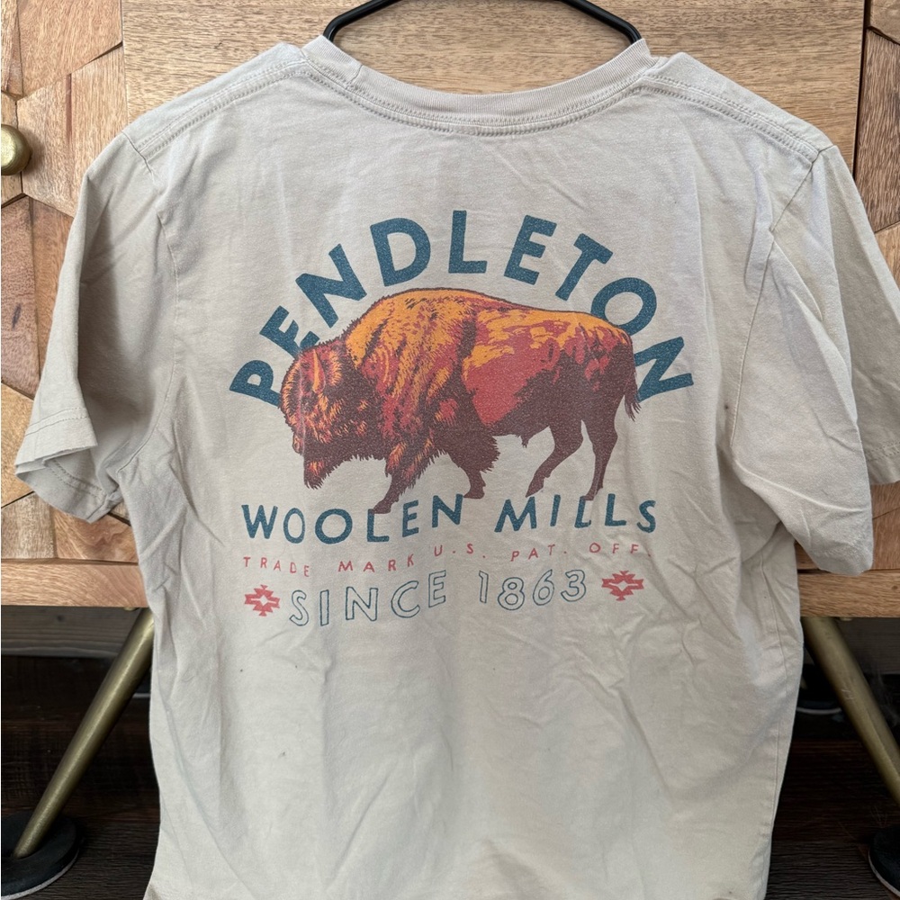 Pendleton Beige Graphic T-Shirt